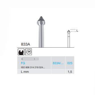FREZA DIAMANTATA - 833A-025-FG BUSCH