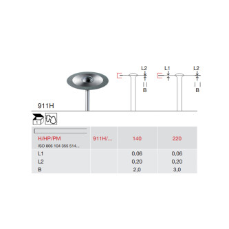 DISC DIAMANTAT PT. LABORATOR 911H-220-H