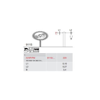 DISC DIAMANTAT PT. LABORATOR 911S-220-H