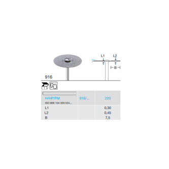 DISC DIAMANTAT PT. LABORATOR 916-220