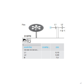 DISC DIAMANTAT PT. LABORATOR 918PB-220-H