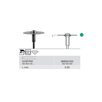 DISC DIAMANTAT PT. LABORATOR 9690G-220-H