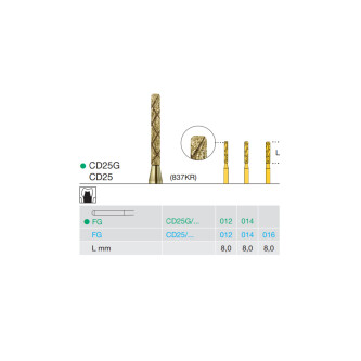FREZA DIAMANTATA CD25G-014-FG
