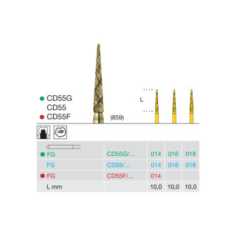 FREZE DIAMANTATE - CD55G-016-FG-BUSCH