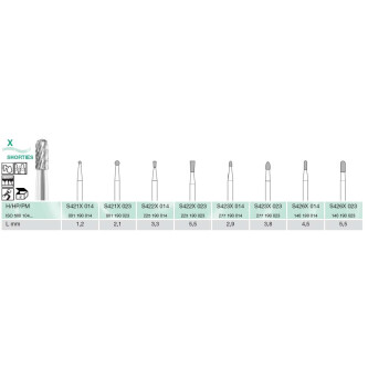 FREZA EXTRADURA LAB. SHORTIES S422X-014-H