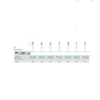 FREZA EXTRADURA LAB. SHORTIES S431-023-H