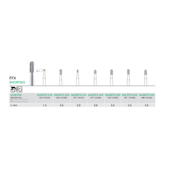 FREZA EXTRADURA LAB. SHORTIES S420FFX-018-H