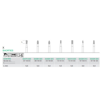 FREZA EXTRADURA LAB. SHORTIES S427X-023-H