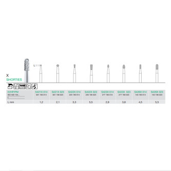 FREZA EXTRADURA LAB. SHORTIES S422X-023-H